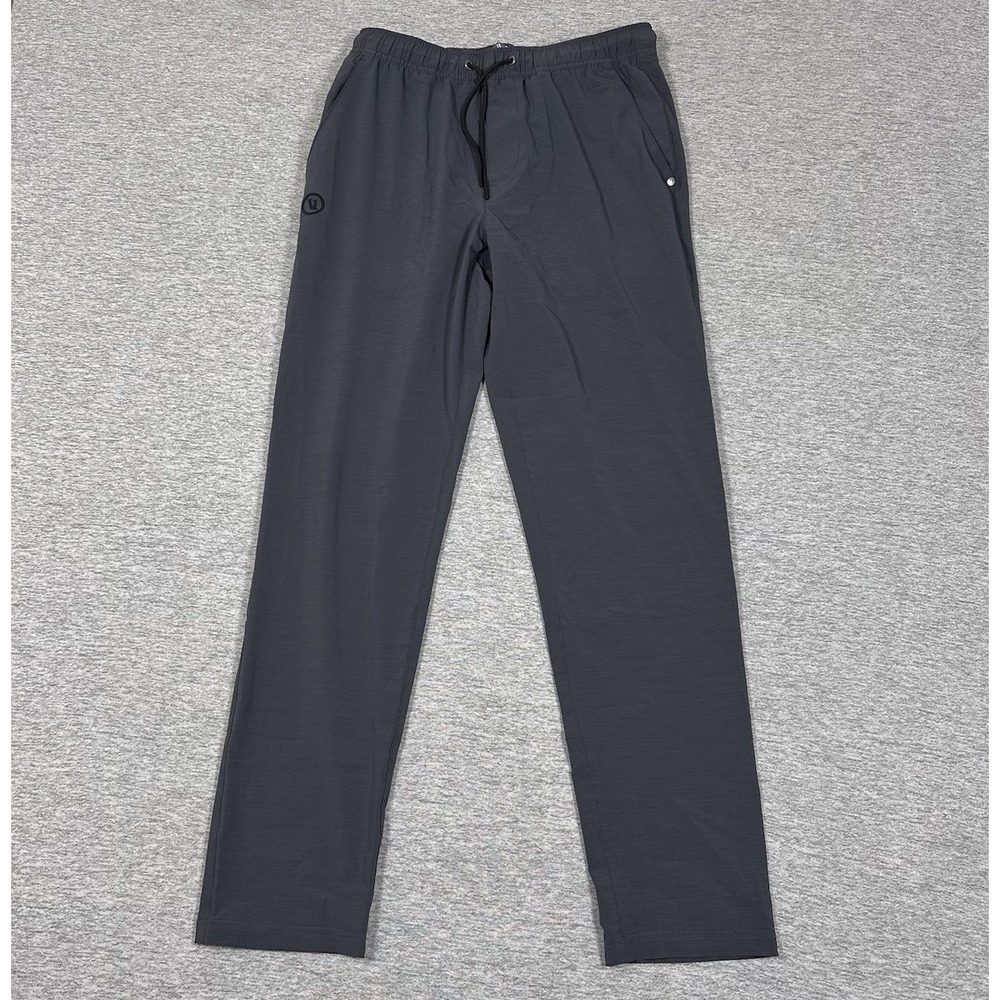 Vuori Elevate Kore Pants Men Size Small Blue Gray Lined Performance Stretch